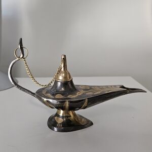 Brass Genie Lamp Incense Holder
